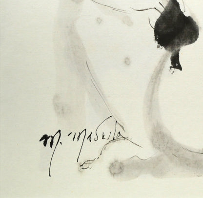 増田誠「スペードのエース」水彩画・色紙　拡大画像3