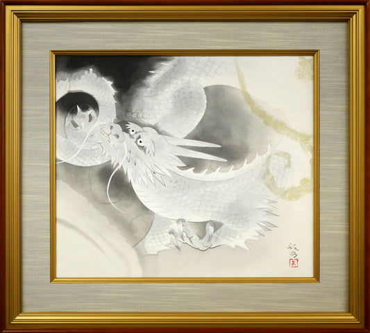 松尾敏男「龍」木版画