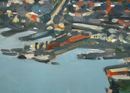 松島正幸「函館風景」油絵・F8号　拡大画像5