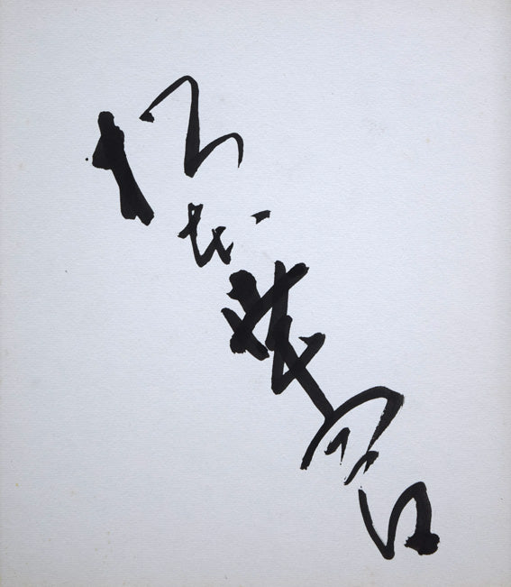 九代目松本幸四郎（元：二代目松本白鸚）直筆サイン色紙　作品全体拡大画像