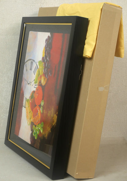マユミ・ウヌマ・リンク（鵜沼真弓）「果実」油絵・F6号　付属品画像（黄袋、差し箱）