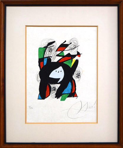 ジョアン　ミロ(Joan　MIRO)「『辛辣なメロディー』よりPL.8」リトグラフ