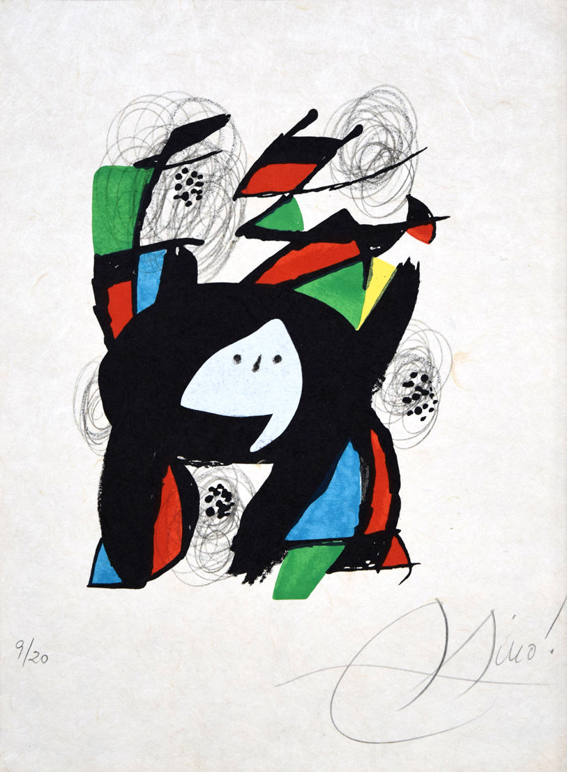 ジョアン　ミロ(Joan　MIRO)『辛辣なメロディー』よりPL.8　作品全体画像