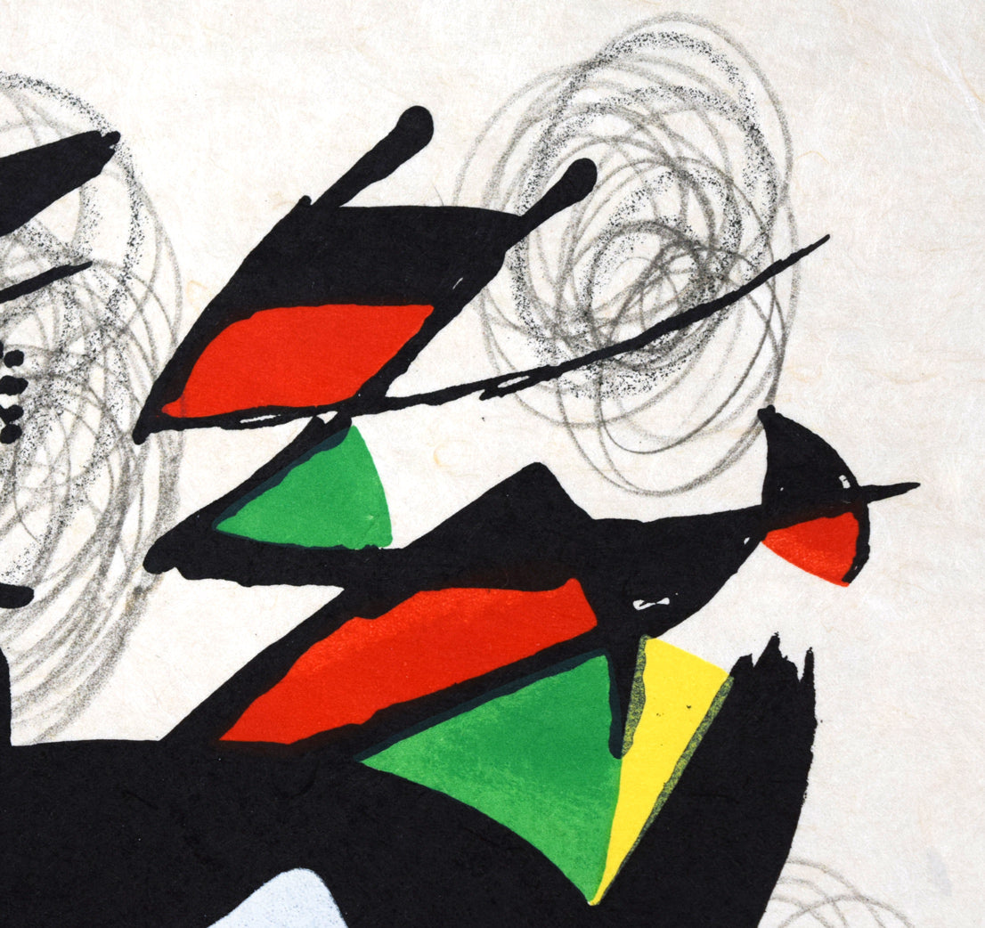 ジョアン　ミロ(Joan　MIRO)『辛辣なメロディー』よりPL.8　拡大画像2