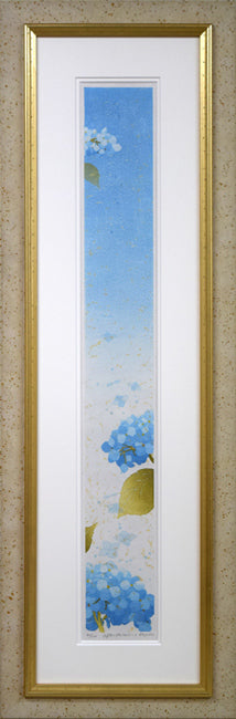 宮山加代子「after　the　rain-3」木版画