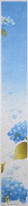 宮山加代子「after　the　rain-3」木版画　作品全体画像
