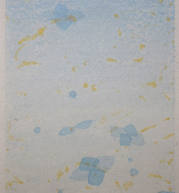 宮山加代子「after　the　rain-3」木版画　拡大画像3