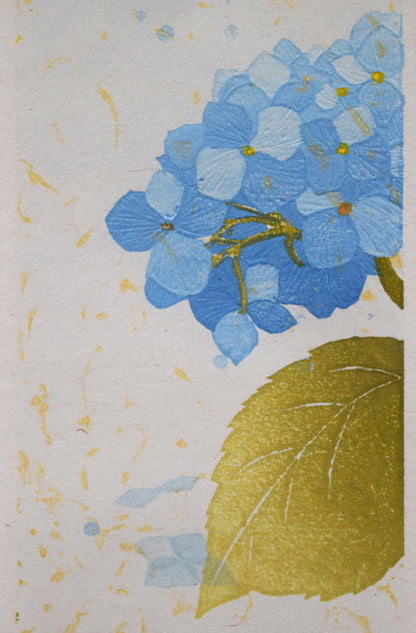 宮山加代子「after　the　rain-3」木版画　拡大画像4