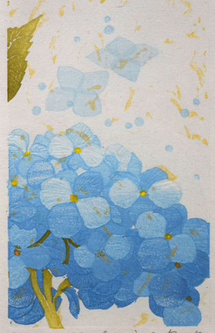 宮山加代子「after　the　rain-3」木版画　拡大画像5