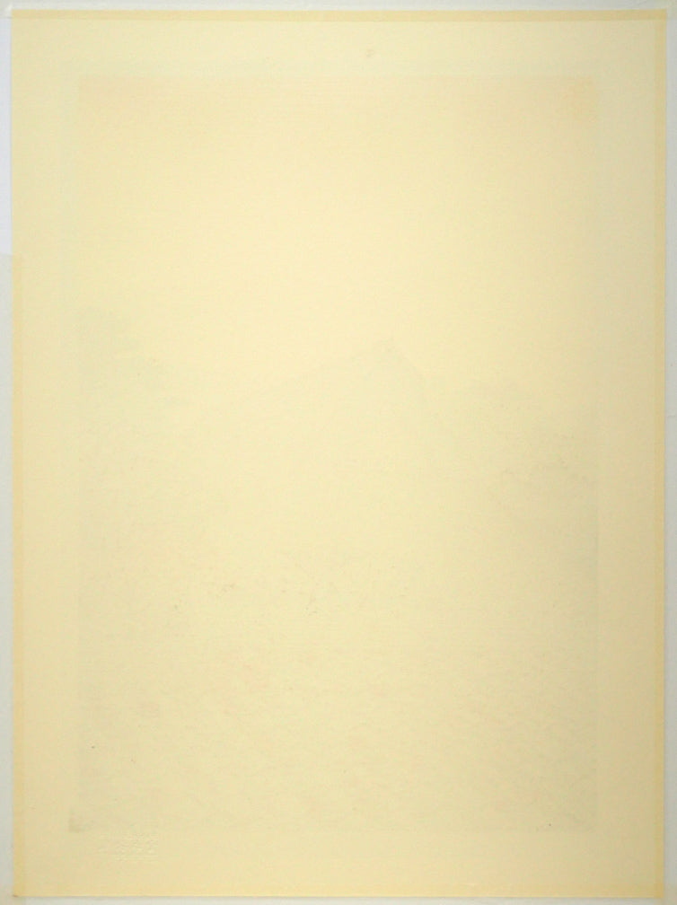 宮本秋風「秋の名残り」木版画　作品シート裏側画像