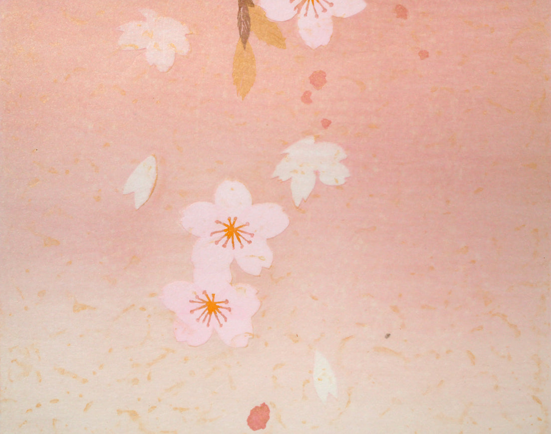 宮山加代子「SPRING　WIND-5」木版画　拡大画像2