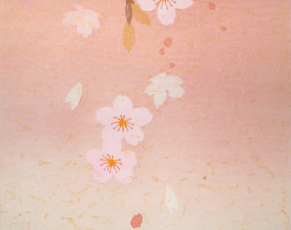 宮山加代子「SPRING　WIND-5」木版画　拡大画像2