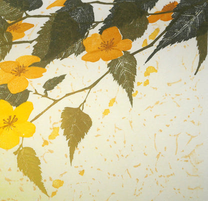 宮山加代子「WINDY　DAY-1」木版画　拡大画像2