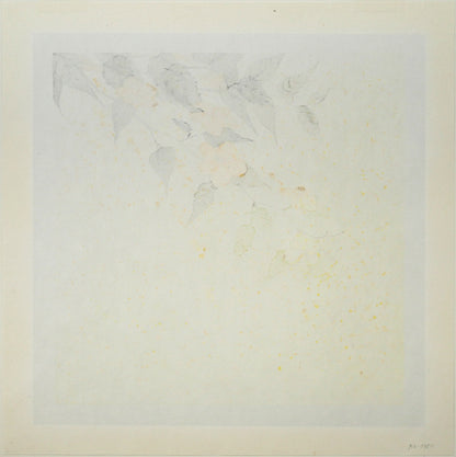 宮山加代子「WINDY　DAY-1」木版画　作品シート裏側画像