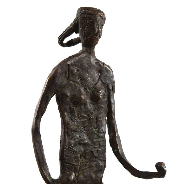 水谷のぼる「女性像」蝋型ブロンズ作品