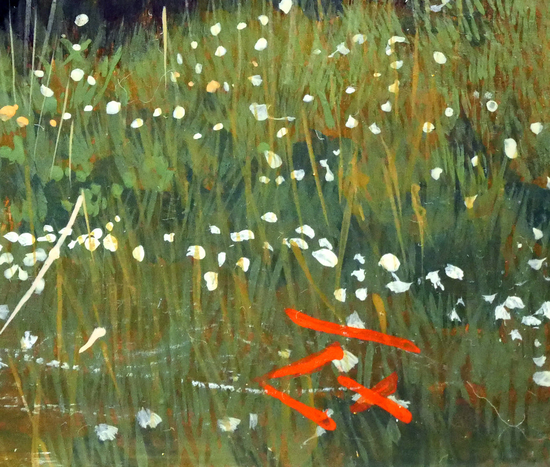 百瀬智宏「ハワースの丘（イギリス）」油絵・M10号　サイン拡大画像