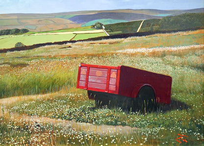 百瀬智宏「ハワースの丘（イギリス）」油絵・M10号　拡大画像4
