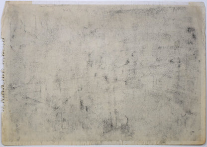 森本三郎「小樽風景」コンテ画・6号　作品裏側画像