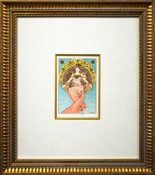 アルフォンス　ミュシャ(Alphonse　MUCHA)「オーストリアハンガリー」リトグラフ