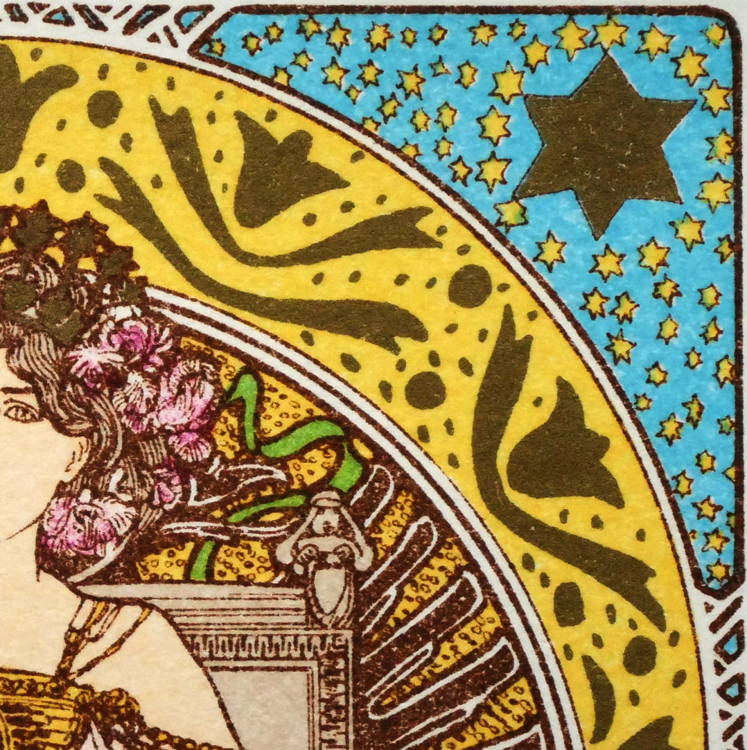 アルフォンス　ミュシャ(Alphonse　MUCHA)「オーストリアハンガリー」リトグラフ　拡大画像2