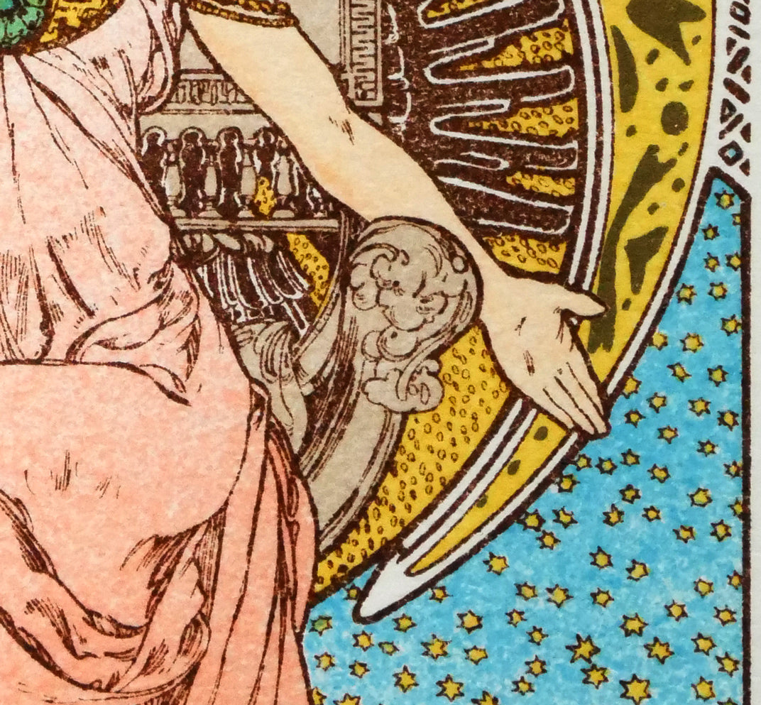 アルフォンス　ミュシャ(Alphonse　MUCHA)「オーストリアハンガリー」リトグラフ　拡大画像4