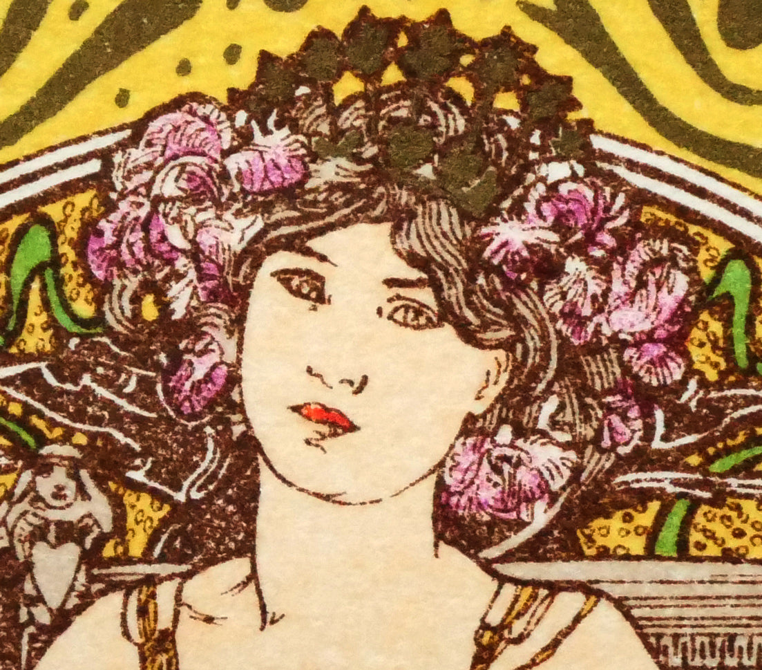 アルフォンス　ミュシャ(Alphonse　MUCHA)「オーストリアハンガリー」リトグラフ　拡大画像7