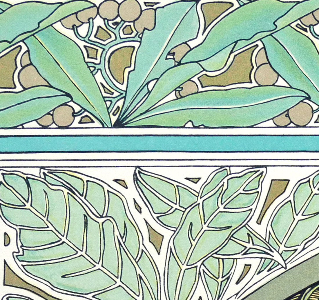 アルフォンス　ミュシャ(Alphonse　MUCHA)「ローレル（LAUREL）」リトグラフ　拡大画像5