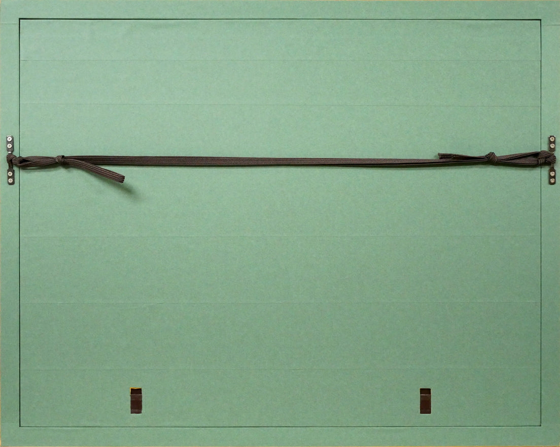 棟方志功「樹」肉筆書額装　額縁裏側画像