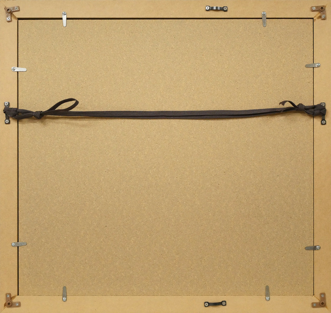 村上碧舟「古文の『和』の字」肉筆書額装　額縁裏側画像