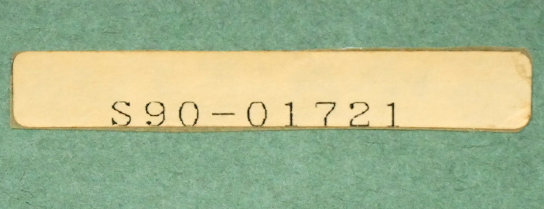 武者小路実篤「長壽萬歳（美愛眞・千両図）」木版画　額裏シール拡大画像2（「一枚の繪」管理番号シール）