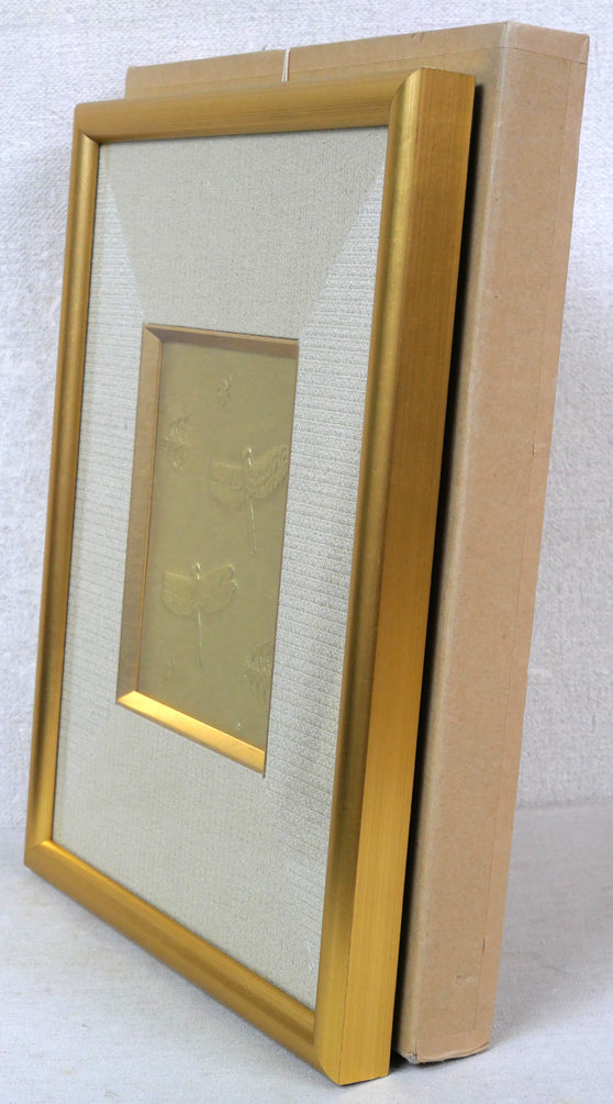 尾長保「とんぼ」彫金レリーフ額装　付属品画像（差し箱）