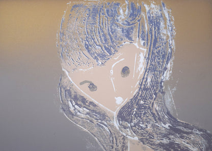 永瀬義郎「淡雪（版画集「浪漫」より）」ナガセプリント.73　拡大画像1