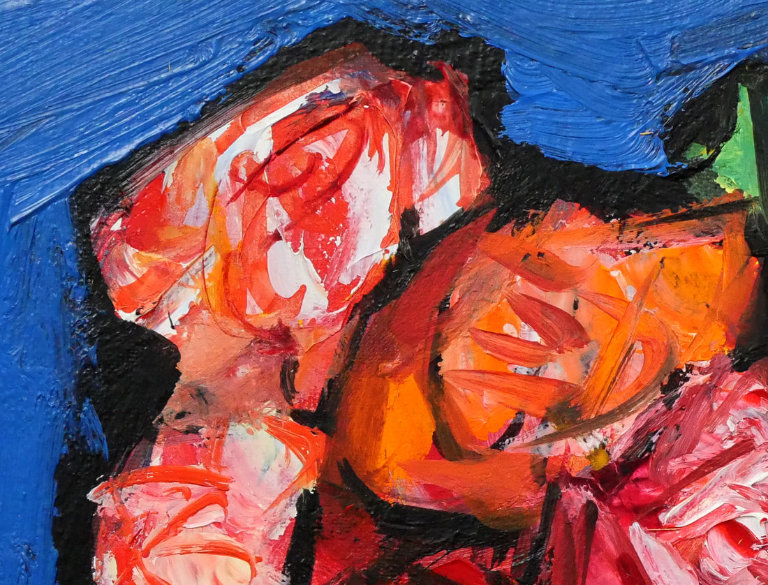 直筆絵画 原マスミ「女性／祈り」豪華（四つ切り）新品未使用パネル付　005 萩谷巌「静物画（ばら）」油絵・F6号 絵画買取・販売の小竹美術