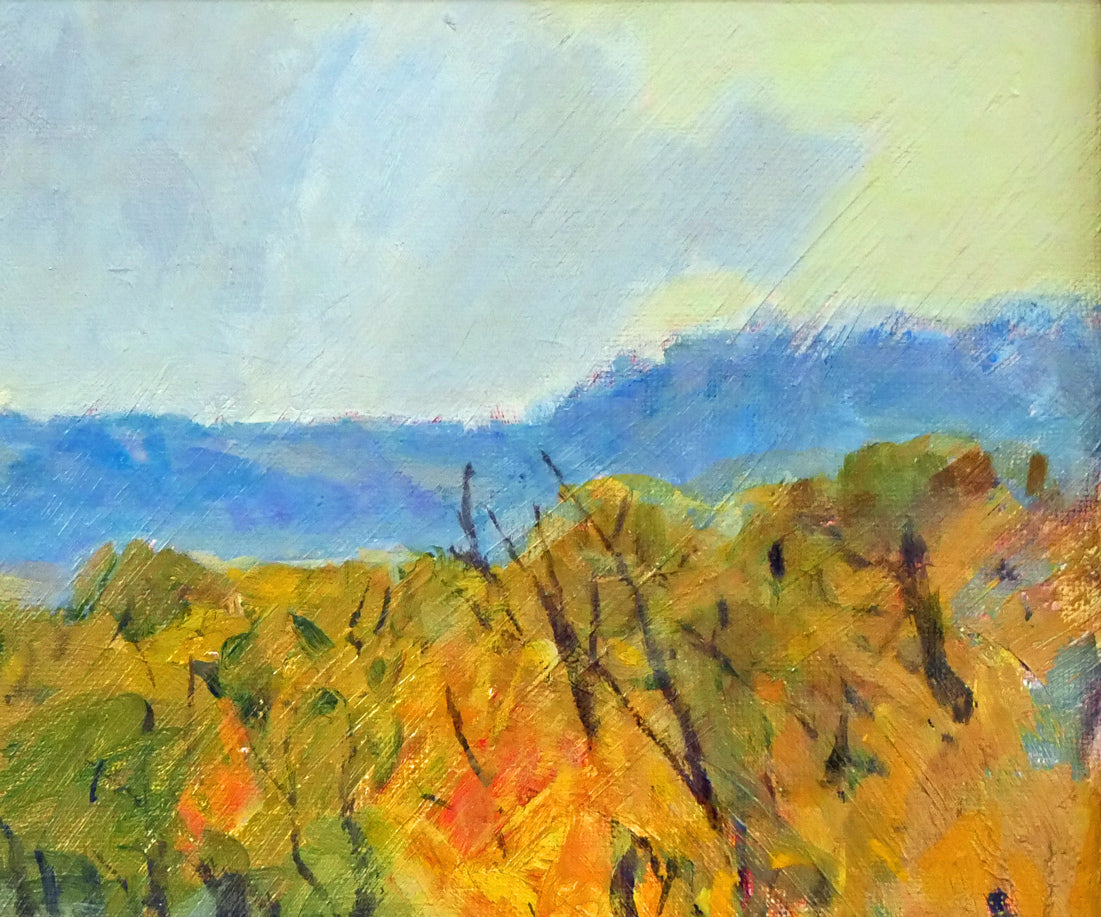 中本昭平「札幌種羊場（月寒）」油絵・F6号　拡大画像2