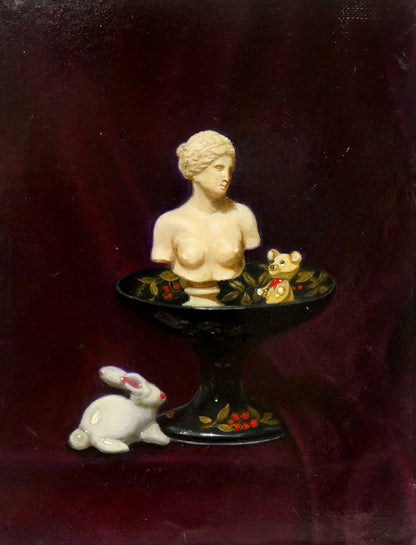 中村圭吾「cast　painting」油絵・F0号　作品全体画像