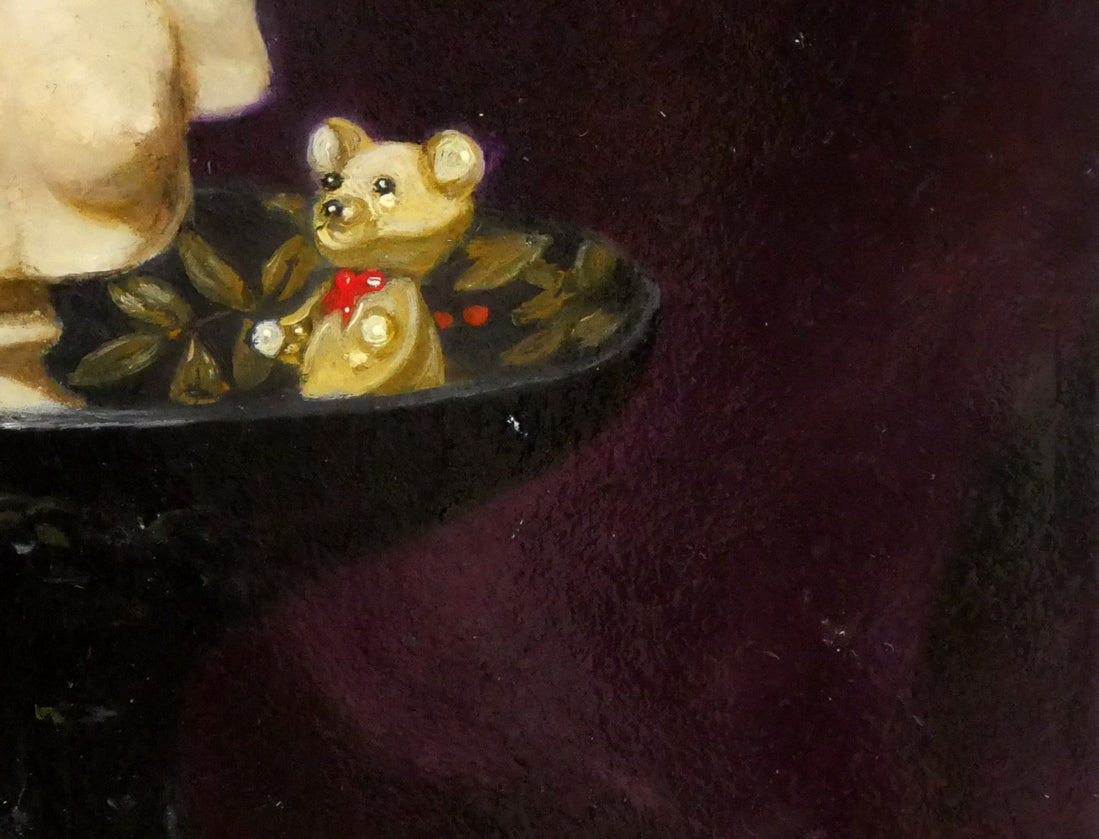 中村圭吾「cast　painting」油絵・F0号　拡大画像4