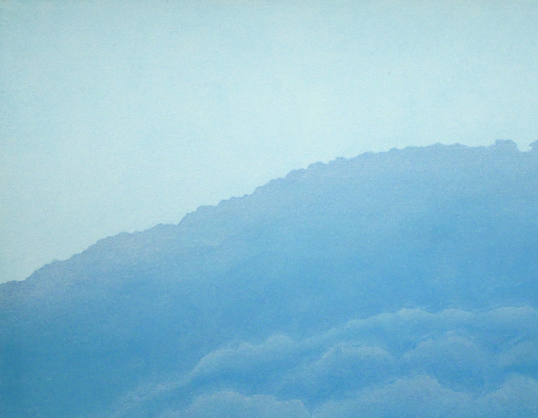 中村壬哉「春の麓」日本画・P10号　拡大画像1