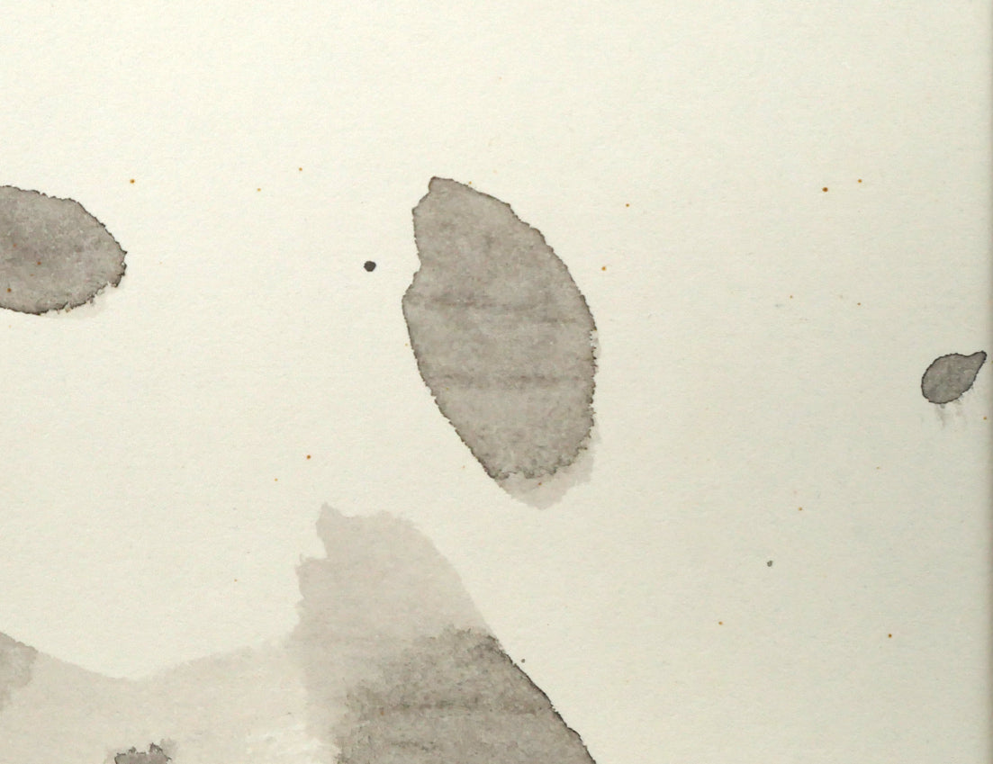 中野北溟「心」肉筆書額装　拡大画像2