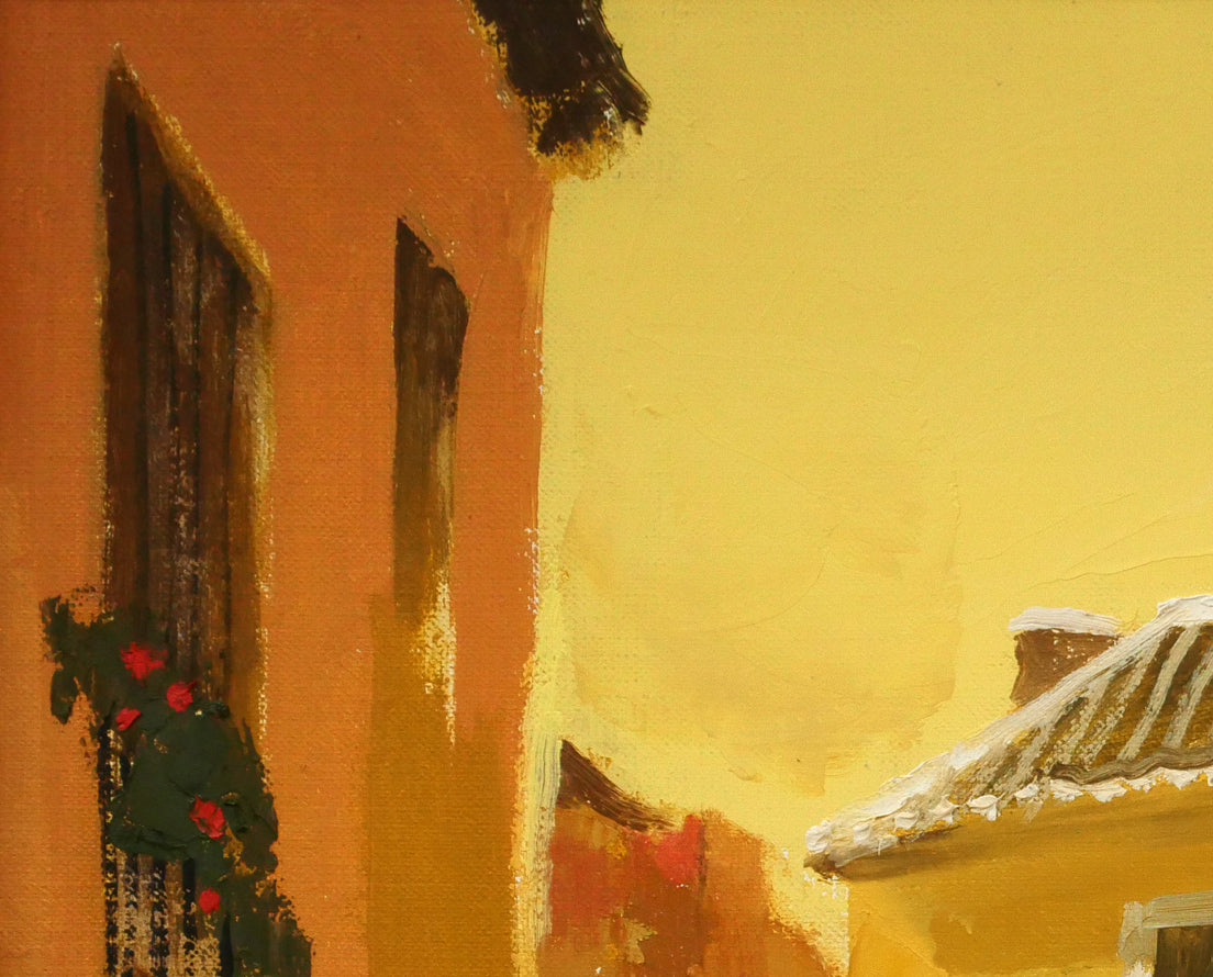 中谷龍一「トレド風景（スペイン）」油絵・F8号　拡大画像1