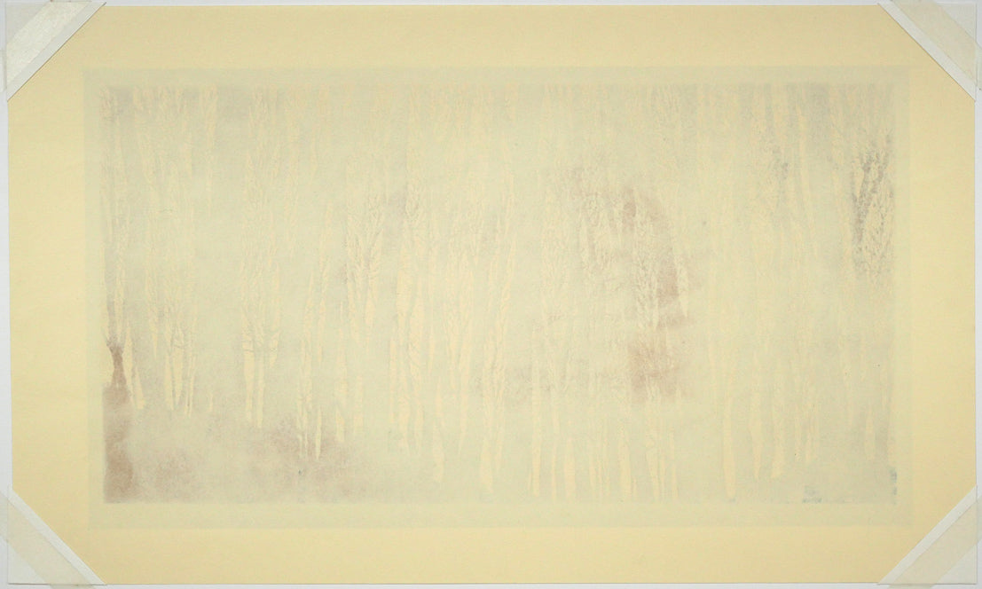 並木一「林－1　Forest」木版画　作品シート裏側画像