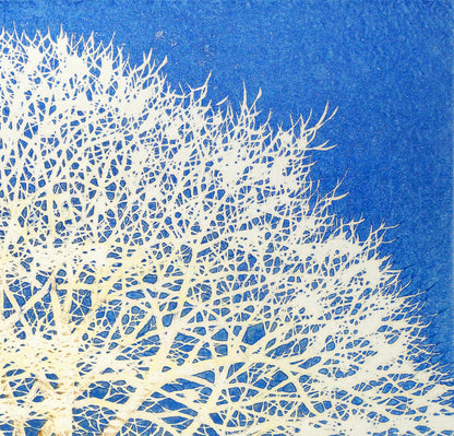 並木一「Tree　Scene　32」木版画　拡大画像2