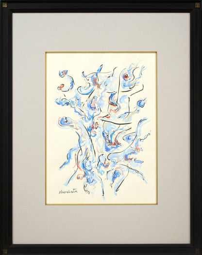 難波田龍起「無題」水彩画