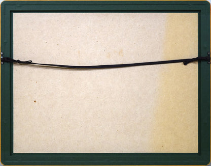 成田泰明「八窓作品（般若心経）」墨彩画　額縁裏側画像