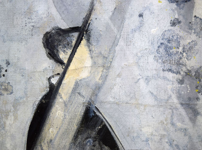 西村計雄「Kimono（パリ近代美術館買上作品下絵）」油絵・P6号並列　左側拡大画像2