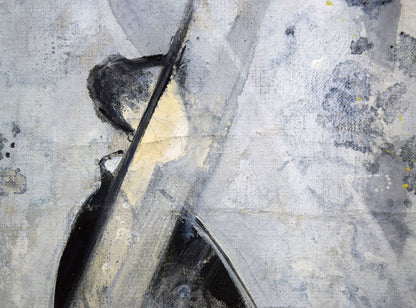 西村計雄「Kimono（パリ近代美術館買上作品下絵）」油絵・P6号並列　左側拡大画像2