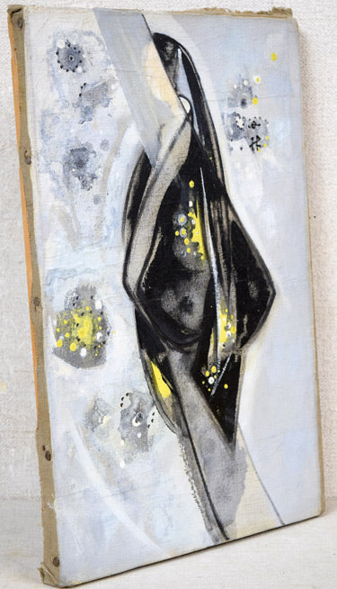 西村計雄「Kimono（パリ近代美術館買上作品下絵）」油絵・P6号並列　右側拡大画像5