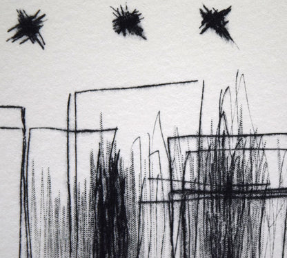 西村一夫「作品D-8」銅版画　拡大画像3