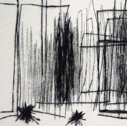 西村一夫「作品D-8」銅版画　拡大画像4