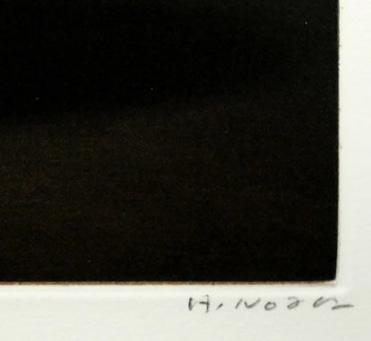 野田弘志「福々兎（卯）」メゾチント（銅版画）　本人直筆鉛筆サイン