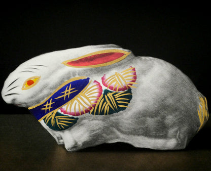 野田弘志「福々兎（卯）」メゾチント（銅版画）　拡大画像5